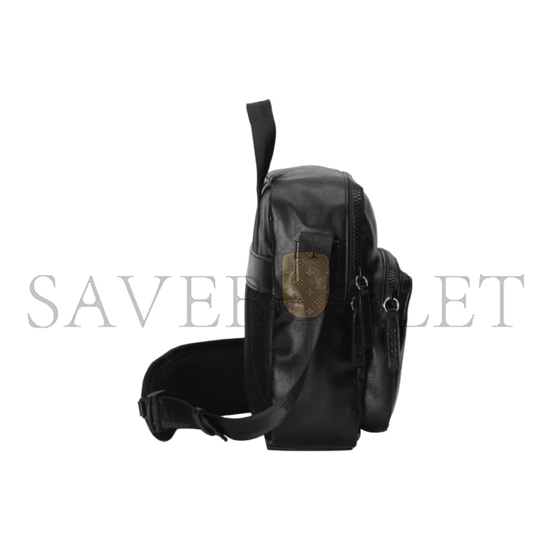 G*u*i canvas with leather  shoulder bag 782764 (30*25*8.5cm)